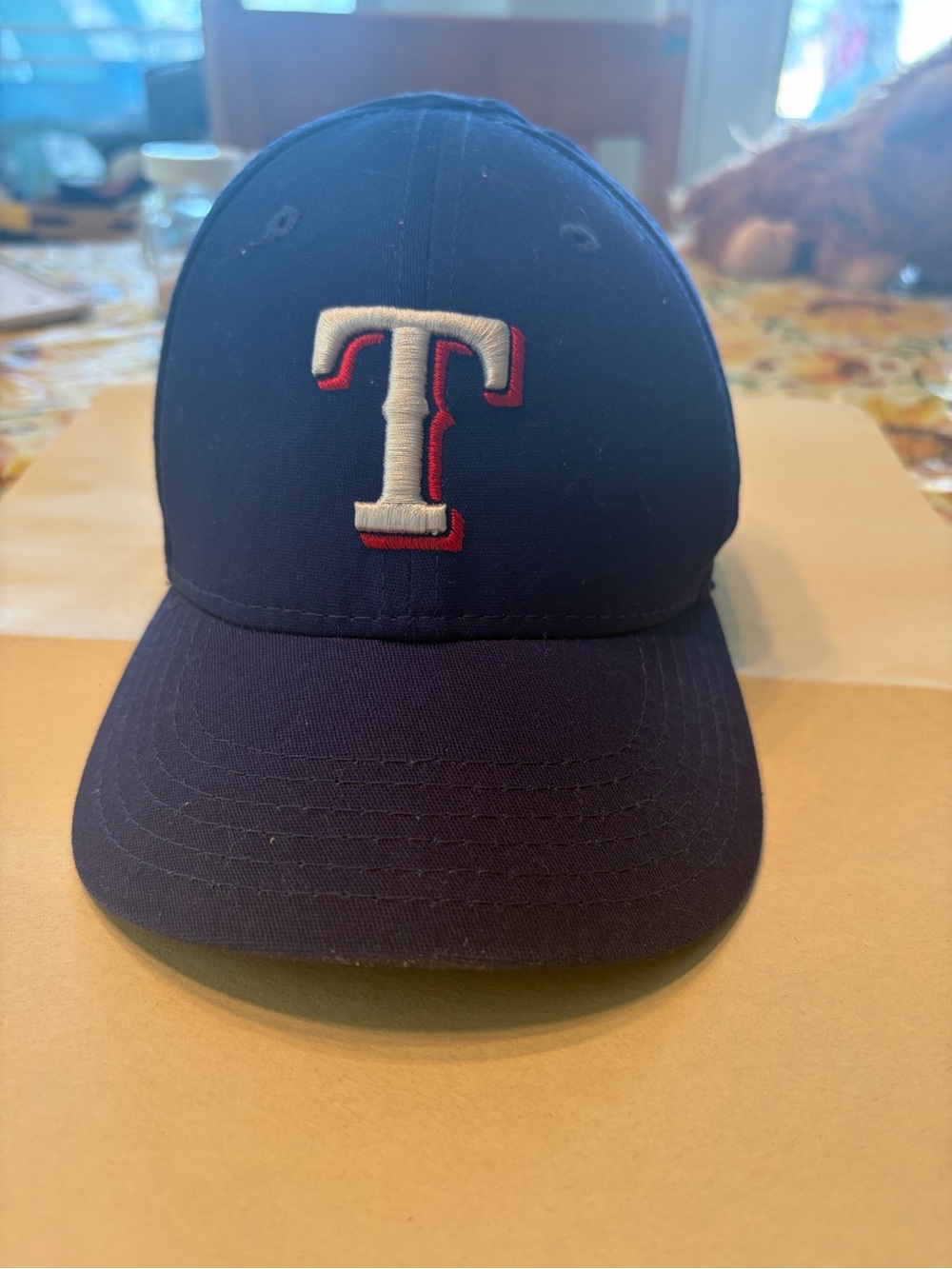 New Era Kids Texas Rangers Navy Blue Baseball Cap with White & Red 'T'
